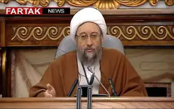 آملی لاریجانی: با اغتشاش گران برخورد کنید + فیلم