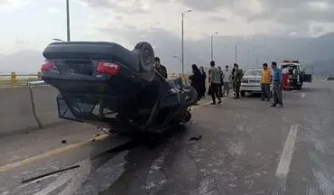 واژگونی ۲ خودرو در کنگاور ۸ مصدوم برجای گذاشت