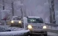 بارش برف و باران در برخی جاده‌های کشور