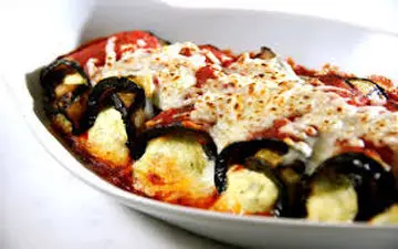 دیگه غذای تکراری بسه|  خوراک بادمجان پنیری خیلی جذابه