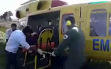 نجات مادر باردار گرفتار در سیل