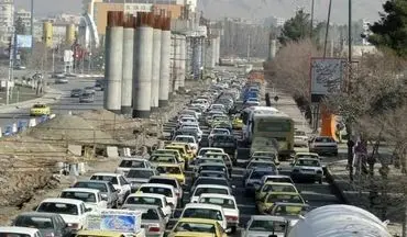 افزایش ترافیک شهری کرمانشاه اخطار ایام زرد کرونا  