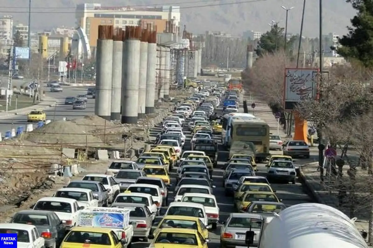 افزایش ترافیک شهری کرمانشاه اخطار ایام زرد کرونا  
