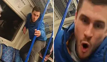 رفتار نژادپرستانه چند جوان انگلیسی در مترو
