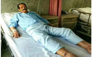 بازیگر مطرح سینما و تلویزیون در بیمارستان بستری شد + عکس