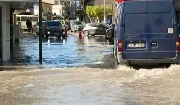
جاری شدن سیلاب در «هاتای» ترکیه