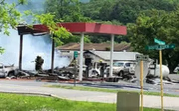  انفجار مرگبار در پمپ بنزین ویرجینیا 