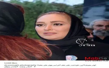 حضور الهام حمیدی در آیین نکوداشت علی معلم (عکس)