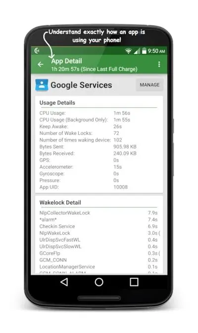  اپ GSam Battery Monitor