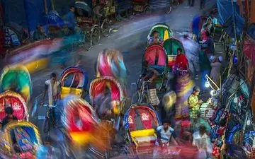  عکس منتخب نشنال جئوگرافیک | شهر سه چرخه ها