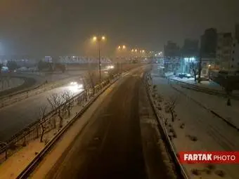 برف در تهران