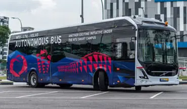 آزمایش اتوبوس خودران ولوو در دانشگاه نان‌ینگ سنگاپور +فیلم 
