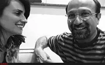 تصویری از پشت صحنه فیلم جدید اصغر فرهادی با حضور «پنه‌لوپه کروز»