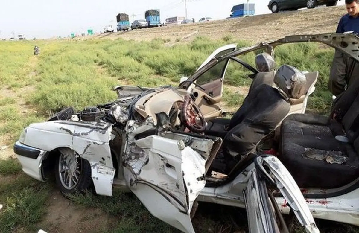مرگ 6 نفر در تصادف دو خودرو سواری
