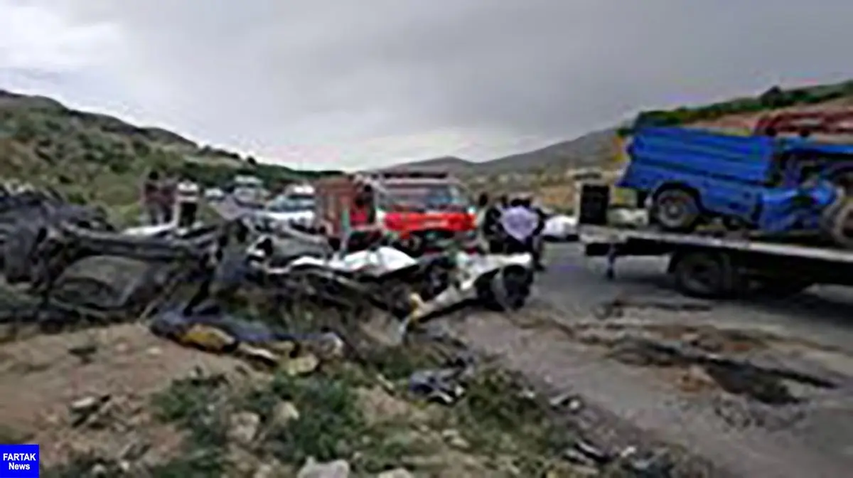 دو کشته در تصادف شاخ به شاخ نیسان و پژو در محور بروجن _ خوزستان