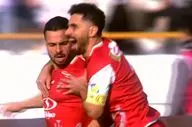 گل اول پرسپولیس به تراکتور + ویدئو