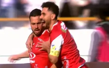 گل اول پرسپولیس به تراکتور + ویدئو
