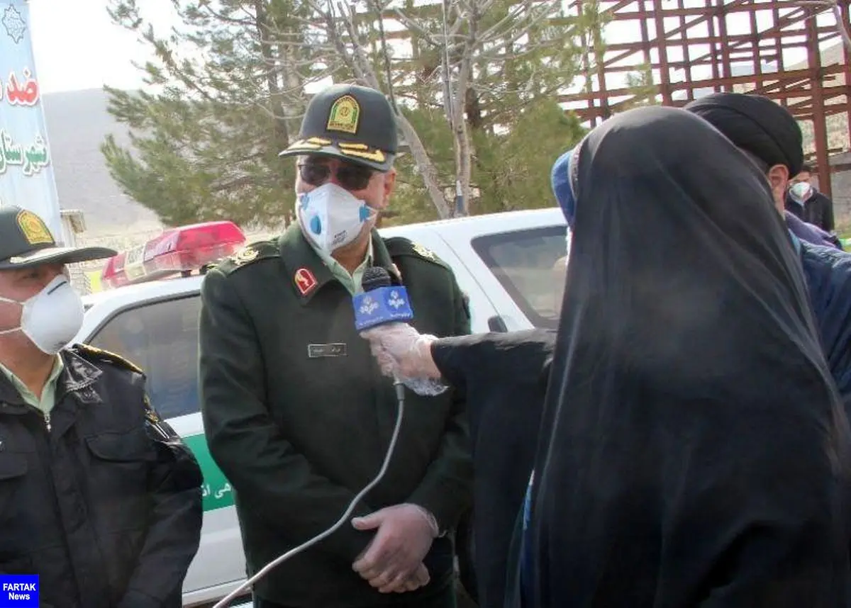 اختصاص 400 هزار لیتر موادضدعفونی برای گندزدایی معابر توسط پلیس کرمانشاه 