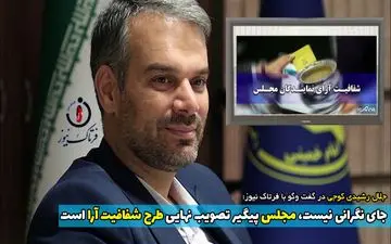 
جای نگرانی نیست، مجلس پیگیر تصویب نهایی طرح شفافیت آرا است