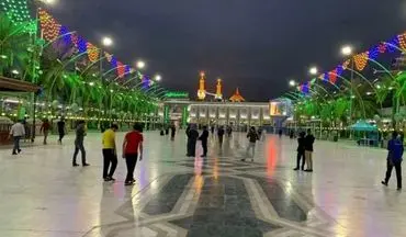 باران در بین‌الحرمین؛ صحنه‌ای متفاوت و دیدنی + فیلم