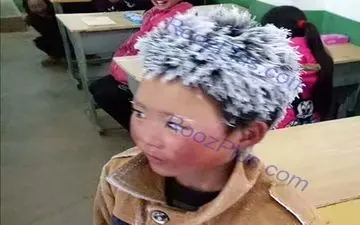 پسربچه ای که موهایش به خاطر امتحان یک شبه سفید شد! +تصاویر