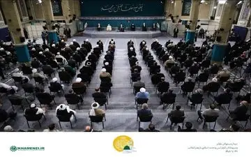 دیدار جمعی از مسئولان و میهمانان کنفرانس بین‌المللی وحدت اسلامی با رهبری