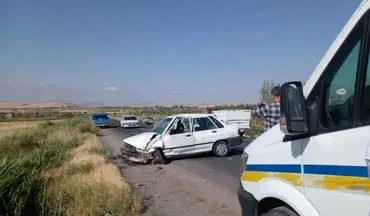 تصادف خونین دو پراید در میانه؛ یک کشته و ۴ مصدوم
