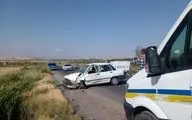 تصادف خونین دو پراید در میانه؛ یک کشته و ۴ مصدوم
