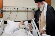 عیادت رهبر معظم انقلاب از آیت‌الله نوری همدانی