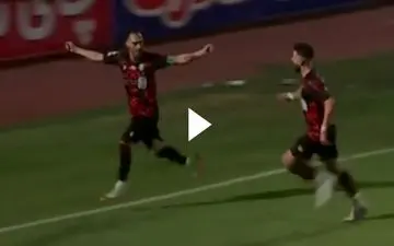 پنالتی و گل اول خیبر به آلومینیوم توسط قنبری + ویدئو