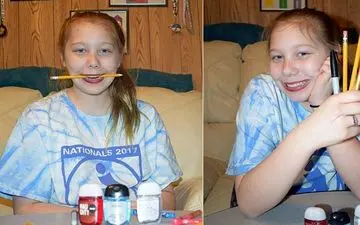  دختر زیبا به اعتیاد خطرناکی گرفتار است