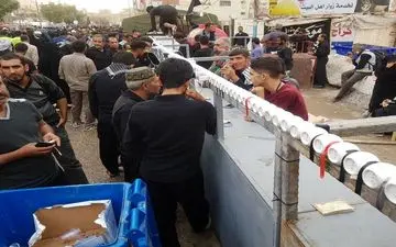 عکس/ نذر متفاوت یک موکب در نجف