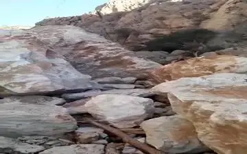  فیلم عجاب‌انگیز از جابه‌جایی سنگ‌ها در منطقه  بابایادگار شهرستان دالاهو به علت زلزله 7.3 ریشتری 