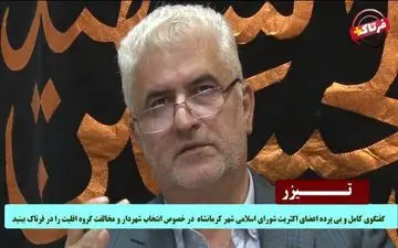 غلامرضا امیری: شورای شهر لویه جرگه نیست