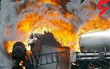  انفجار تانکر حامل قیر در اصفهان