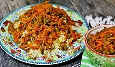 طرز تهیه لوبیا پلو با مرغ| این مدلیشو نخورده بودی!