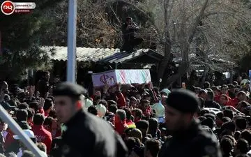 مصدومیت ۸۸نفر در مراسم تشییع شهدای آتش نشان + تصاویر