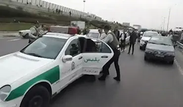 تعقیب و گریز اوباش قمه‌کش در اتوبان‌های تهران با بالگرد