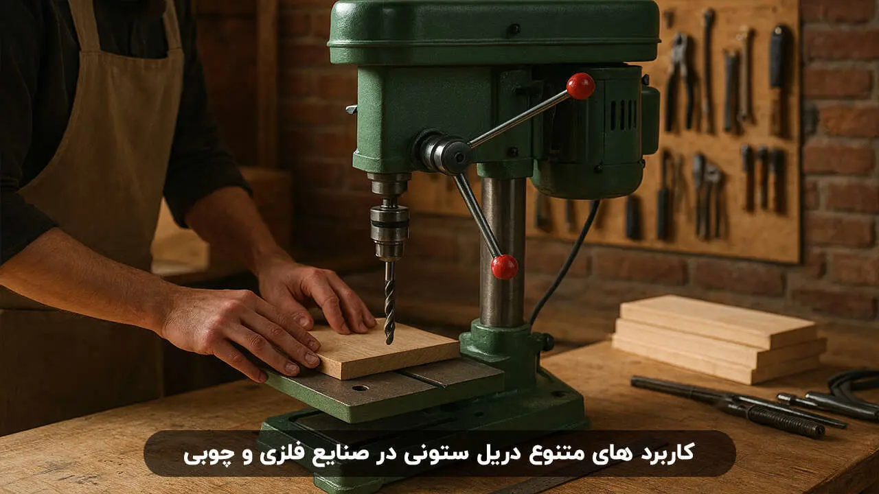 کاربرد دریل ستونی در صنایع چوبی