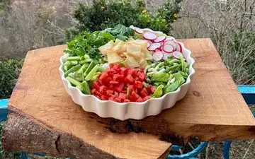 طرز تهیه سالاد فتوش| سالاد شیک و خوشمزه!