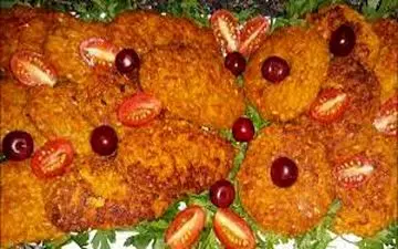 طرز تهیه کوکوی بلغور |کوکوی بلغور با سس ارده !