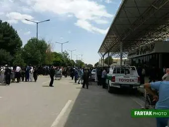 بازگشت حجاج از سرزمین وحی در فرودگاه کرمانشاه 
