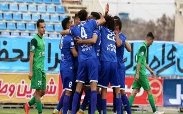 برتری 2 گله استقلال مقابل ماشین‌سازی در پایان نیمه اول