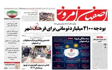 روزنامه های دوشنبه 8 اسفند