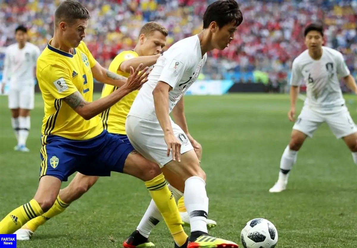  جام جهانی ۲۰۱۸| تساوی؛ حاصل تلاش سوئد و کره در نیمه اول