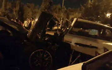 کورس دختر و پسر لاکچری با پورشه، جان راننده پراید را گرفت