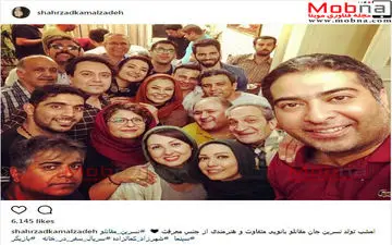 سلفی هنرمندان در جشن تولد نسرین مقانلو (عکس)