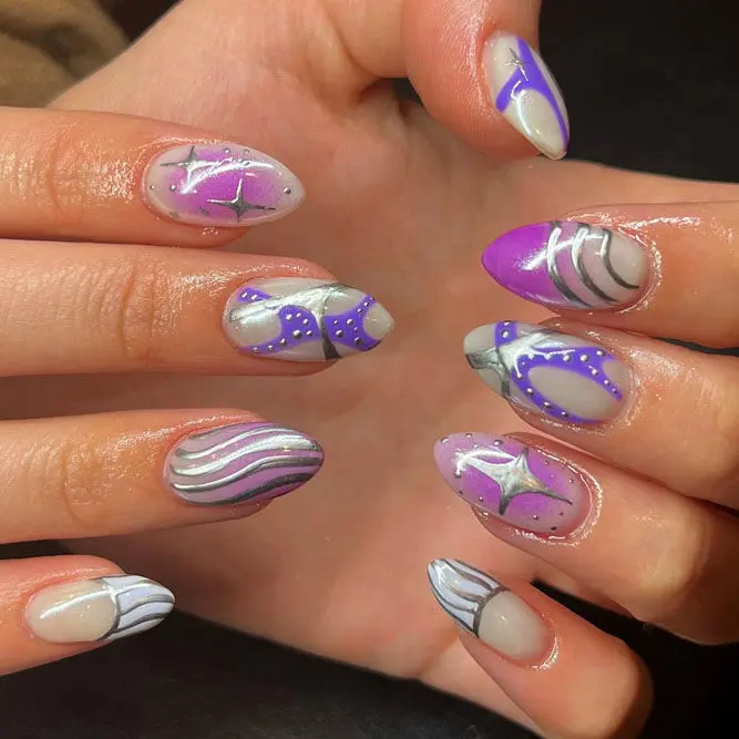 summer-nail-designs-try-july-purple-chrome