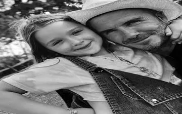 تولد ساده دختر بکام+عکس