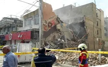  ریزش مرگبار ساختمان ۳ طبقه در خیابان اسکندری